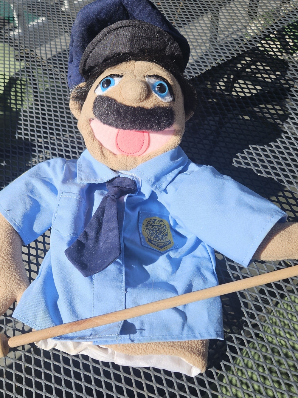 Melissa & Doug Blue Uniform Policeman  Hand Puppet
